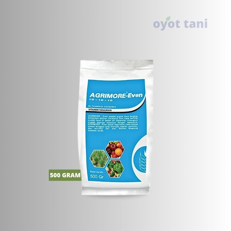 Jual Agrimore-Even 18-18-18 (Biru/Blue) 500 gram (Original) | Vitamin ...
