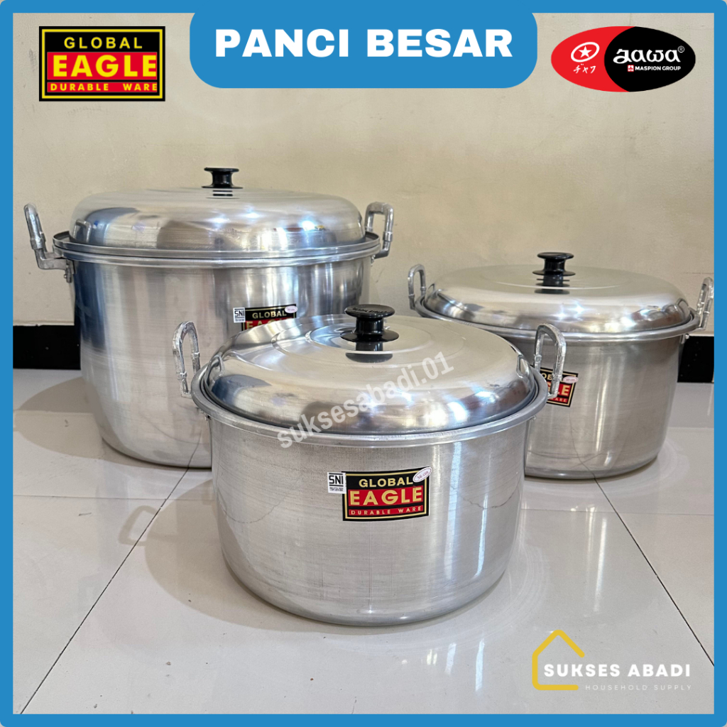 Jual PANCI BESAR ALUMINIUM 36 40 45 50 CM GLOBAL EAGLE PANCI TINGGI 