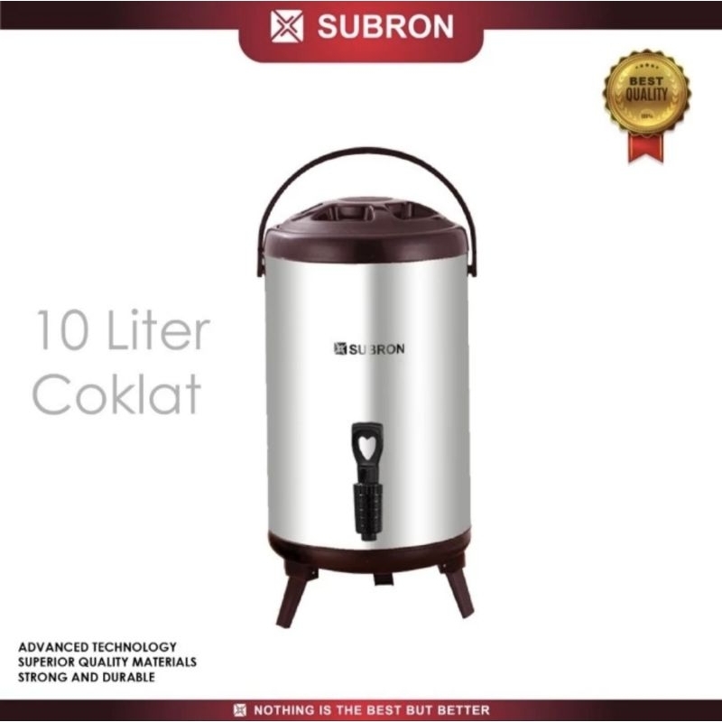 Jual Drink Jar Water Jug Termos Stainless Subron 10 L Dispenser Air ...