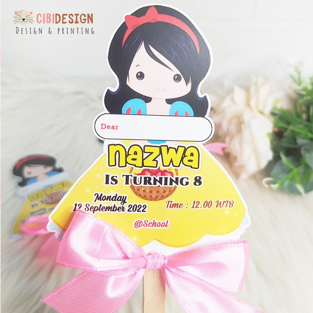 Jual Undangan ultah ulang tahun anak custom / Birthday Invitation