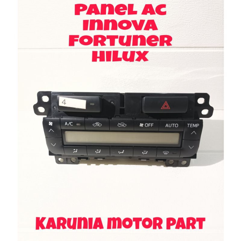 Jual Control Panel Ac Tombol AC Toyota Hilux Fortuner Innova V / Q 2012 ...