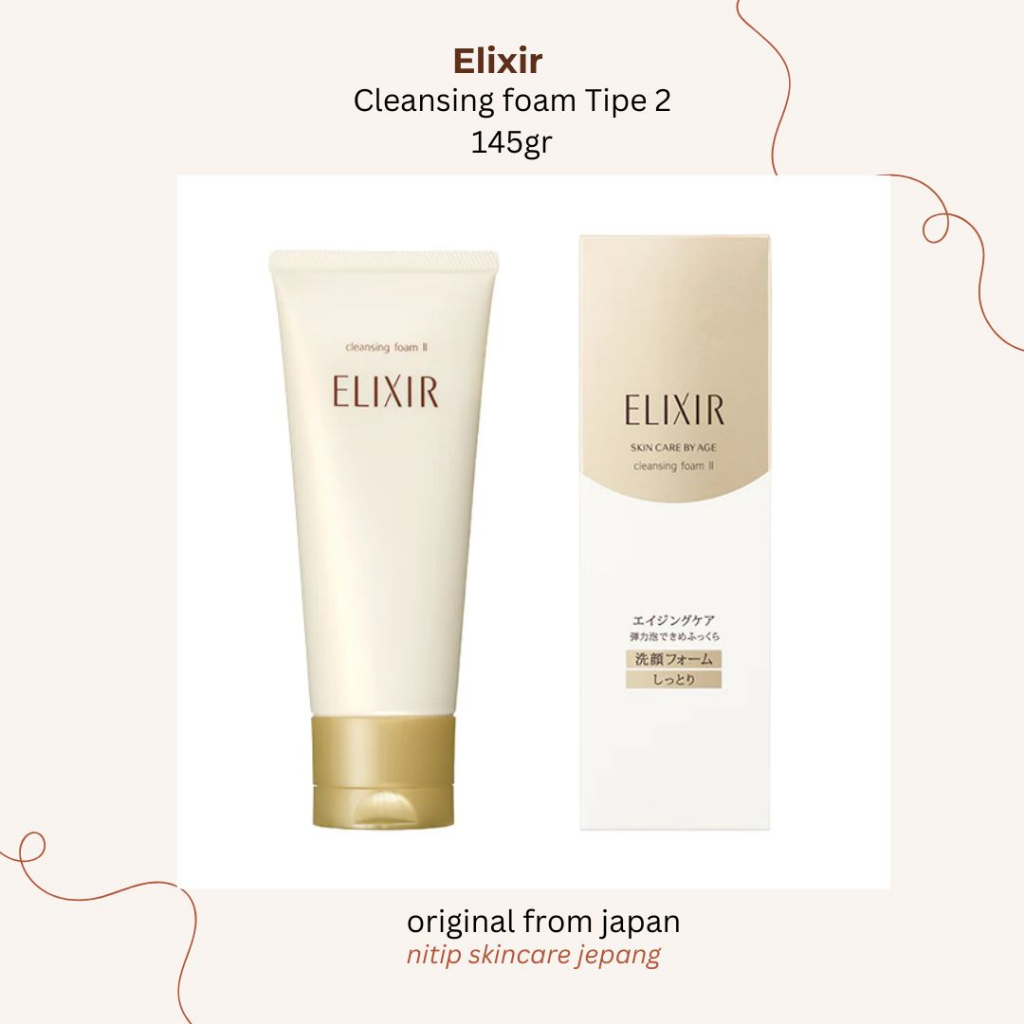 Jual PO jepang -- Elixir cleansing foam original japan, smoothing gel ...