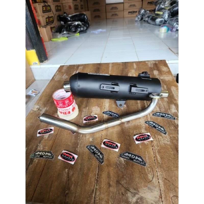 Jual knalpot nmax new atau aerox New kopi CMS copy cms merk MDM racing ...