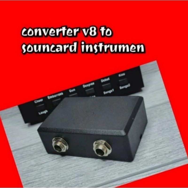 Jual Converter Gitar soundcard V8 2 Input for Accompany Instrument ...