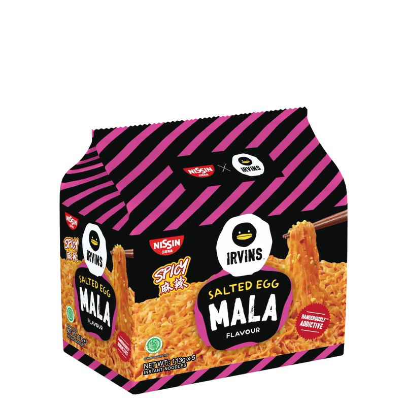 Jual Nissin X Irvins Mala Salted Egg Instant Noodle Packet Shopee Indonesia