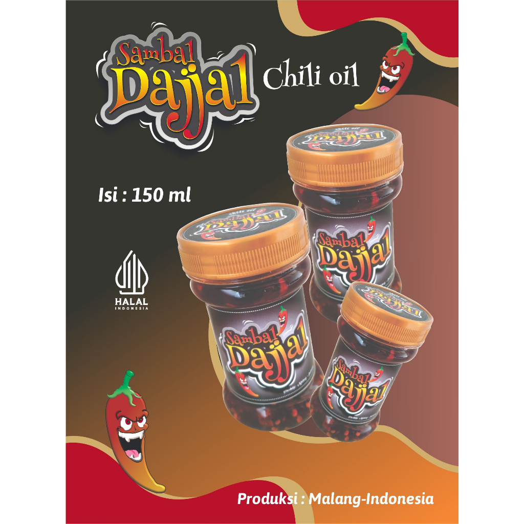 Jual Chili Oil /Sambal DAJJAL/Szechuan Chili oil kemasan 150ml
