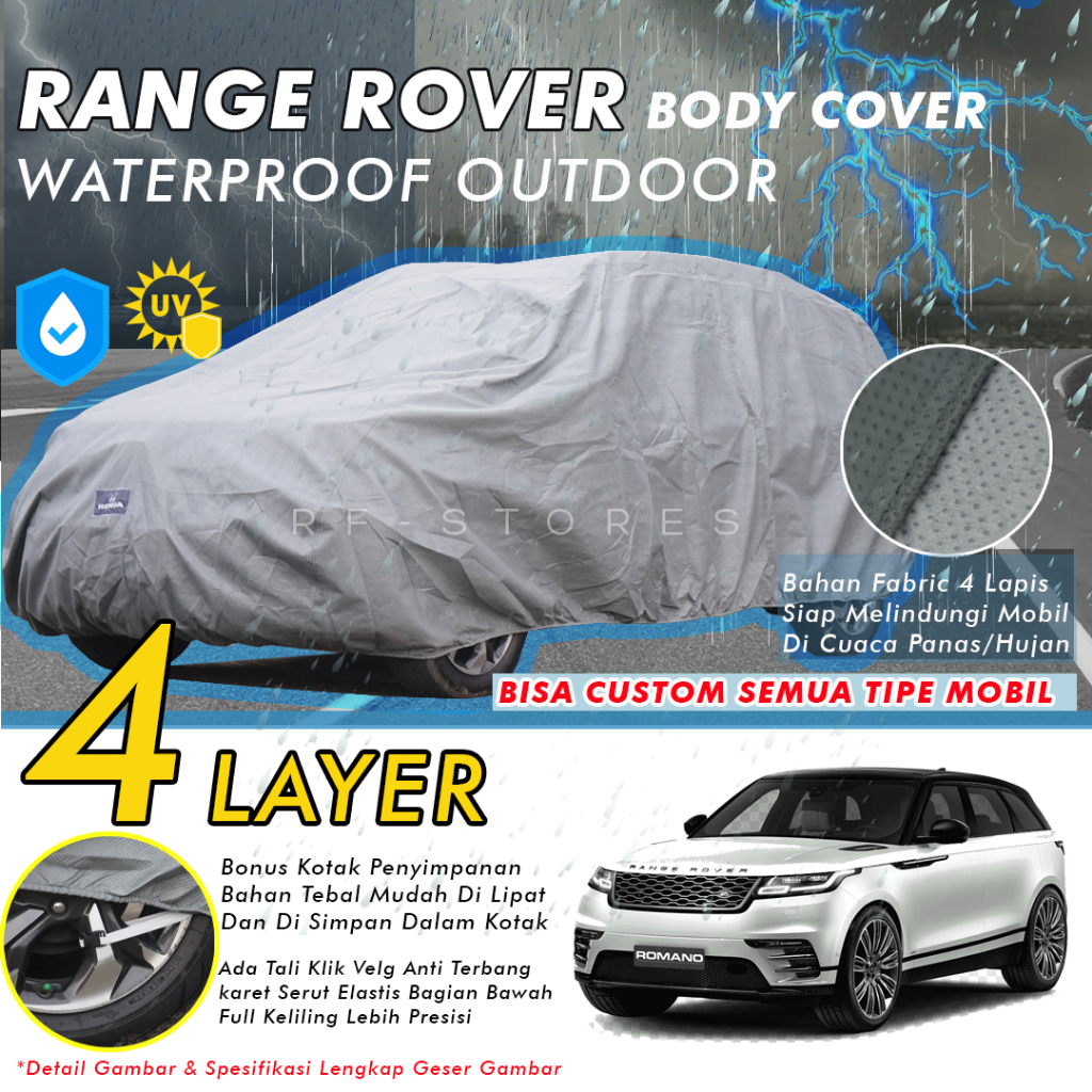 Jual OUTDOOR body cover mobil RANGE ROVER sarung mobil all new RANGE ...