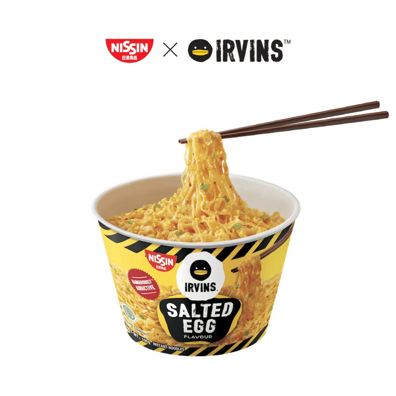 Jual NISSIN X IRVINS SALTED EGG ORIGINAL INSTANT NOODLE BOWL | Shopee ...