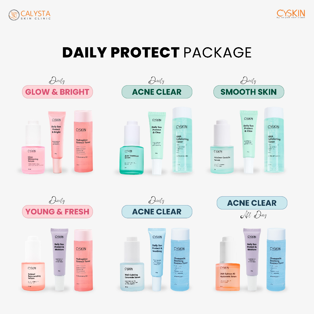 Jual CYSKIN Daily Protect Package 3pcs (Sunscreen, Toner, Serum ...