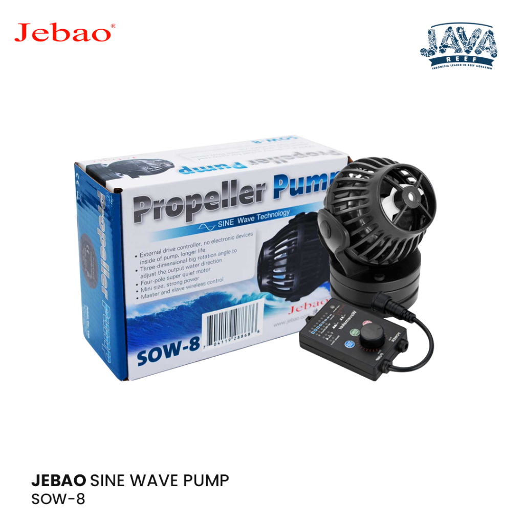 thumbnail image 2 of Jebao SOW Sine Wave Maker Pump With Controller – SOW-4/SOW-8/SOW-15/SOW-20 (132-5283 GPH) 2 of 5