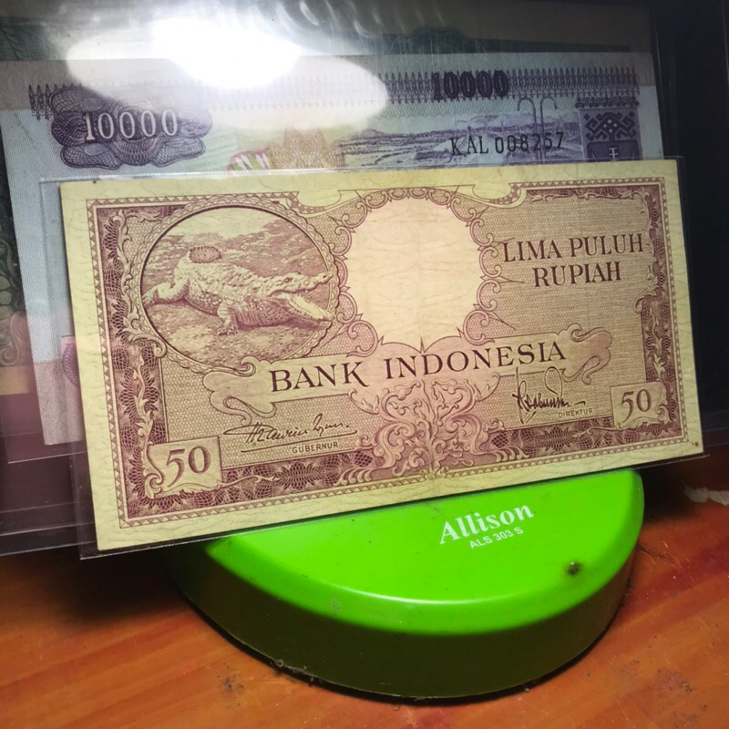 Jual Uang 50 Rupiah Seri Hewan Buaya 1957 Mulus | Shopee Indonesia