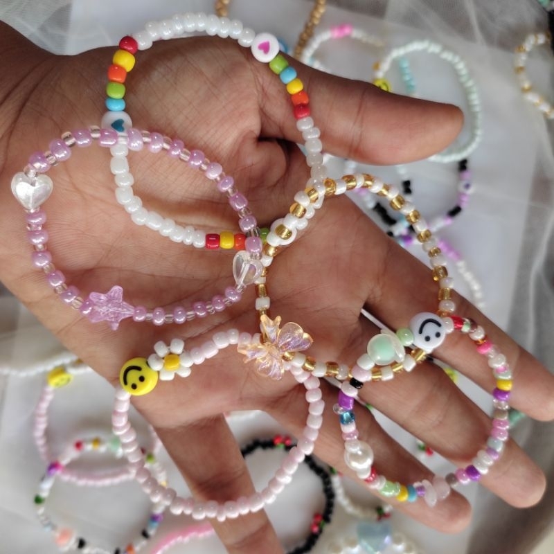 Jual Paket Gelang Beads Manik Manik Cantik | Shopee Indonesia