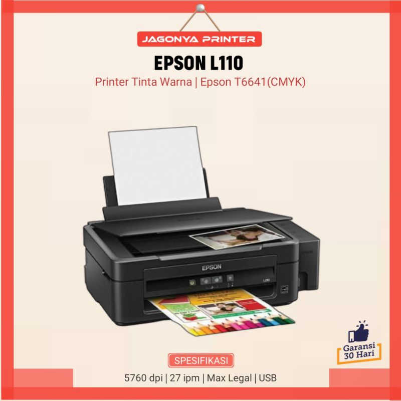 Jual Printer Epson L110 Siap Pakai Infus Nozel Shopee Indonesia 7601