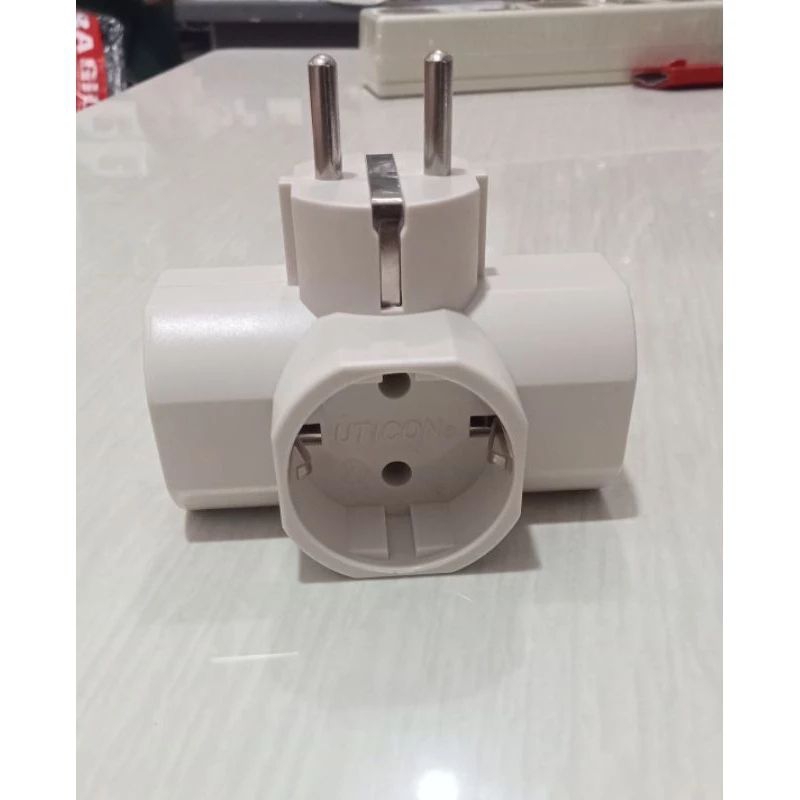 Jual Steker T Arde Multi Plug Uticon SC 38 Cok Sambung Uticon Cabang 3 ...