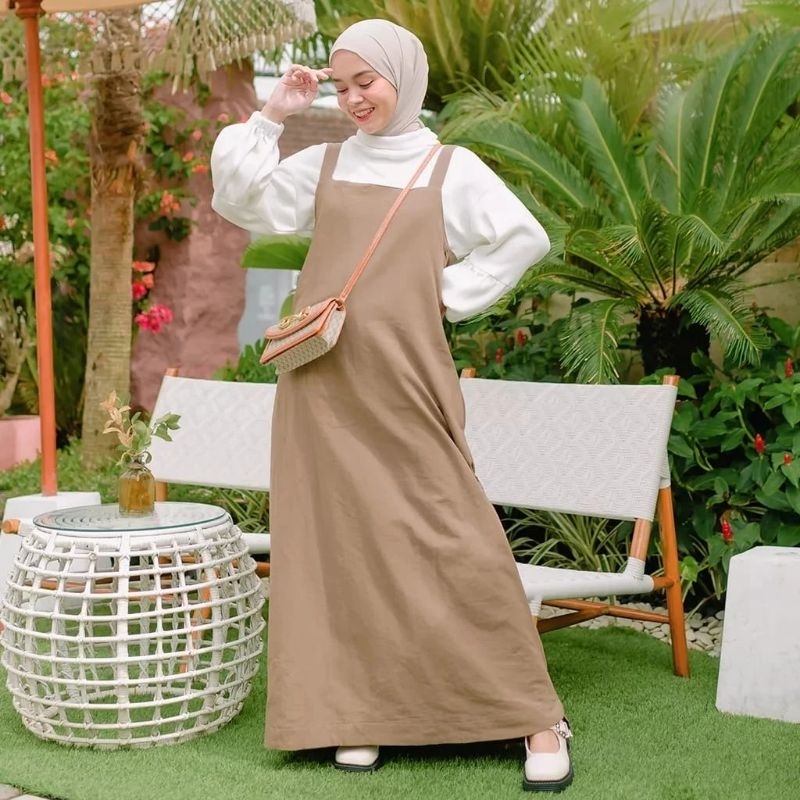 Jual MAGGIE OVERALL PREMIUM | DRESS WANITA JUMPSUITT | OVERALL ROK ...