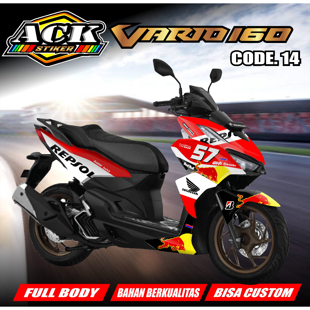 Jual Decal Stiker Vario 160 Full Body Decal Sticker Full Body Vario