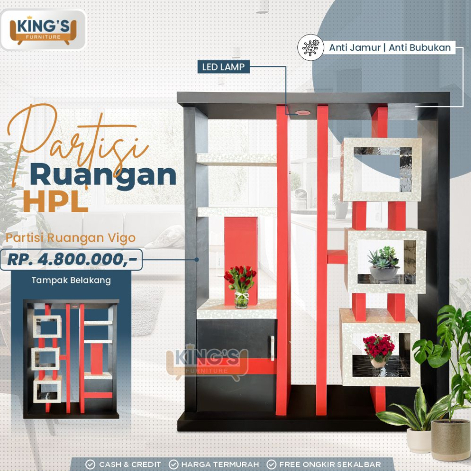 Jual PARTISI HPL VIGO 160 - PARTISI PENYEKAT RUANGAN - PENYEKAT RUANGAN ...