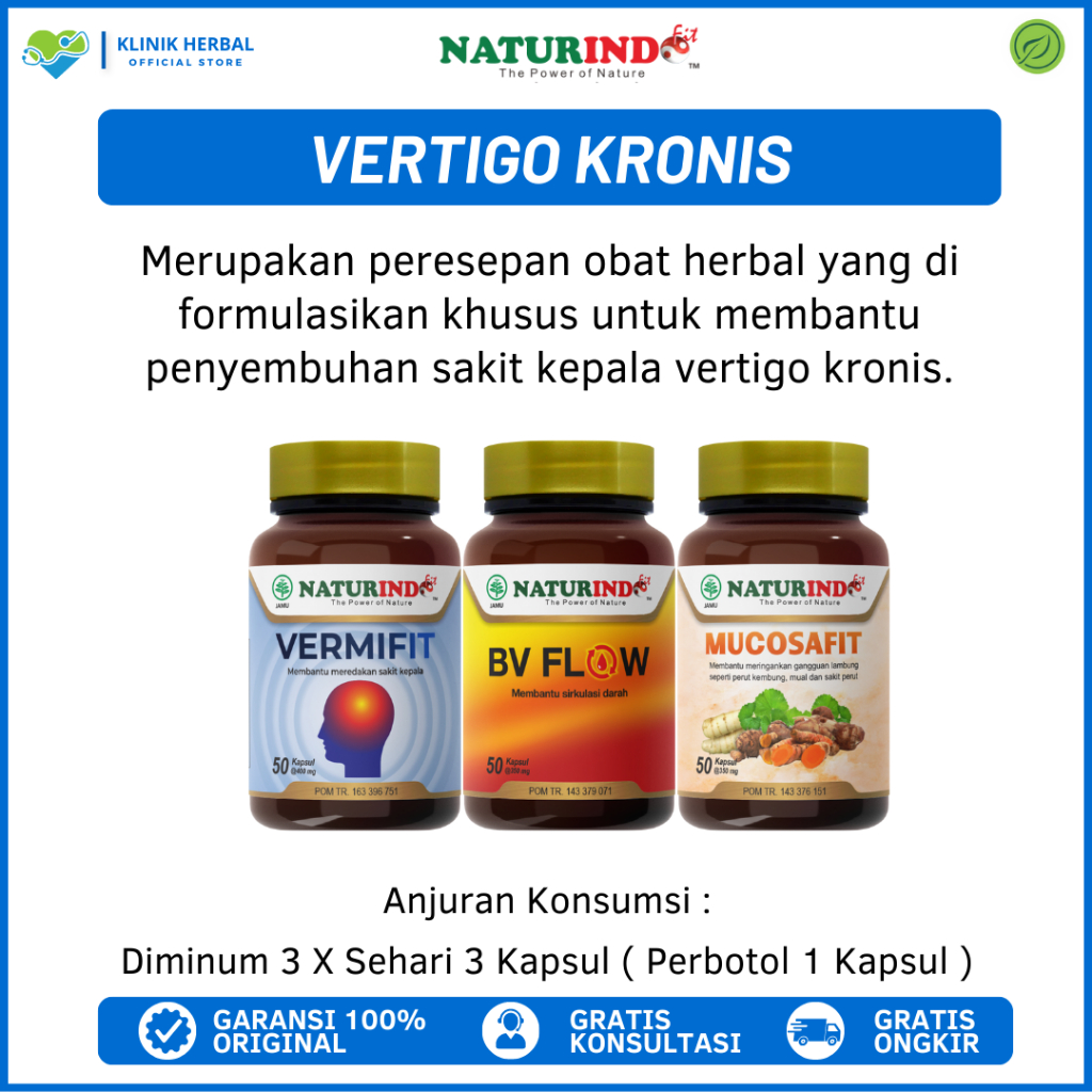 Jual Obat Vertigo Paling Ampuh Original Herbal Sakit Kepala Pusing