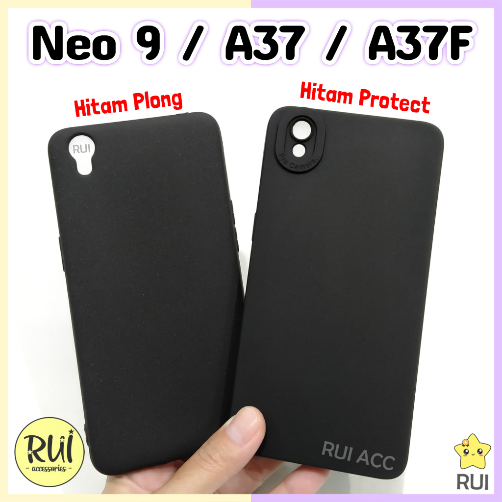 Jual Case Hitam Oppo A37f A37 Neo 9 Black Matte Softcase Polos Slim