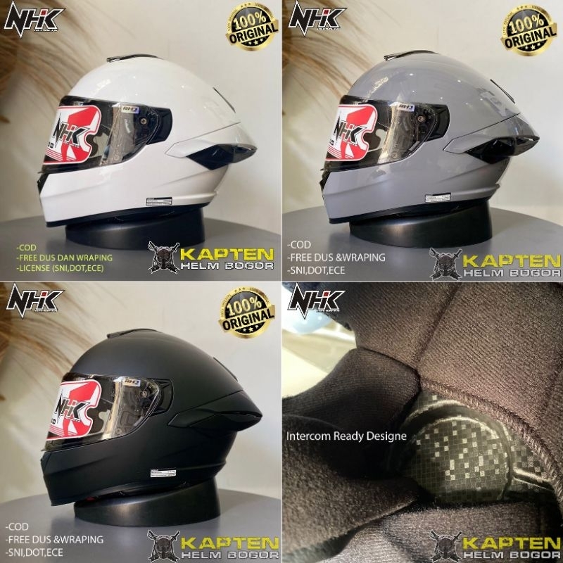 Jual HELM NHK MARK 1 ELITE - HELM FULL FACE NHK SINGLE VISOR SUPPORT
