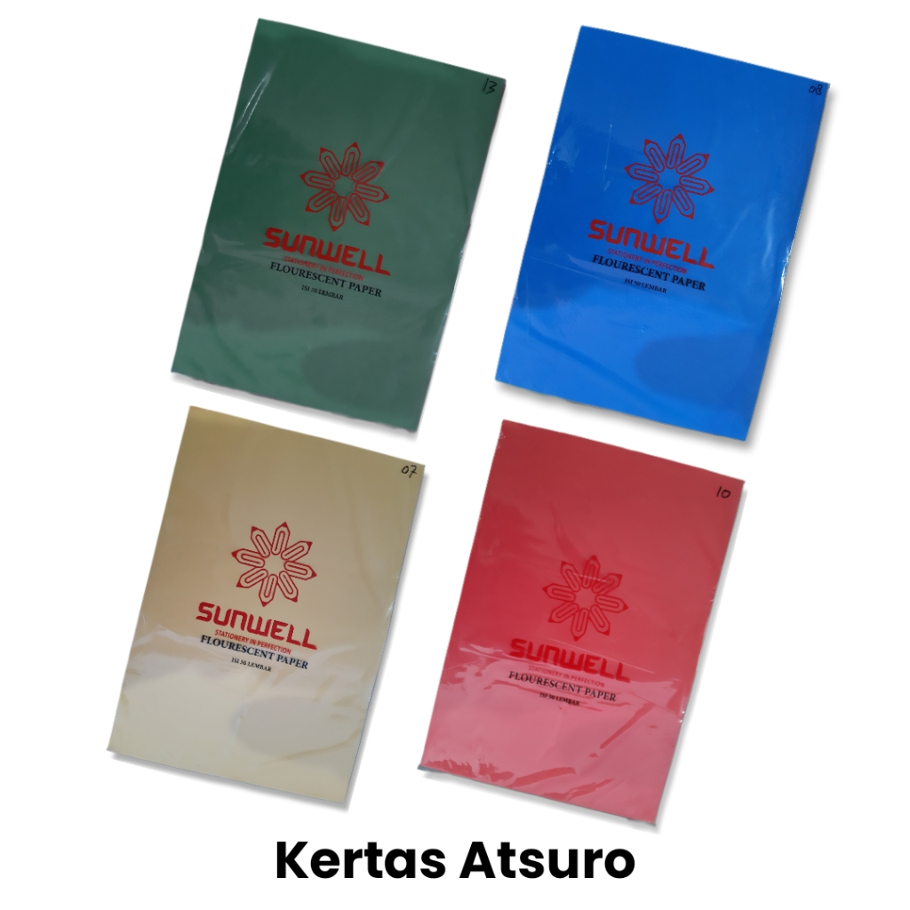 Jual Kertas Karton Warna Fluorecent Paper Scotchlite Asturo | Shopee ...