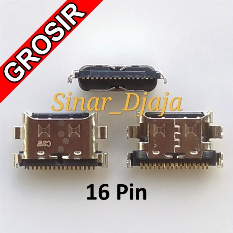 Jual 16 Pin Konektor Cas Samsung A20 A30 A40 A50 A60 A70