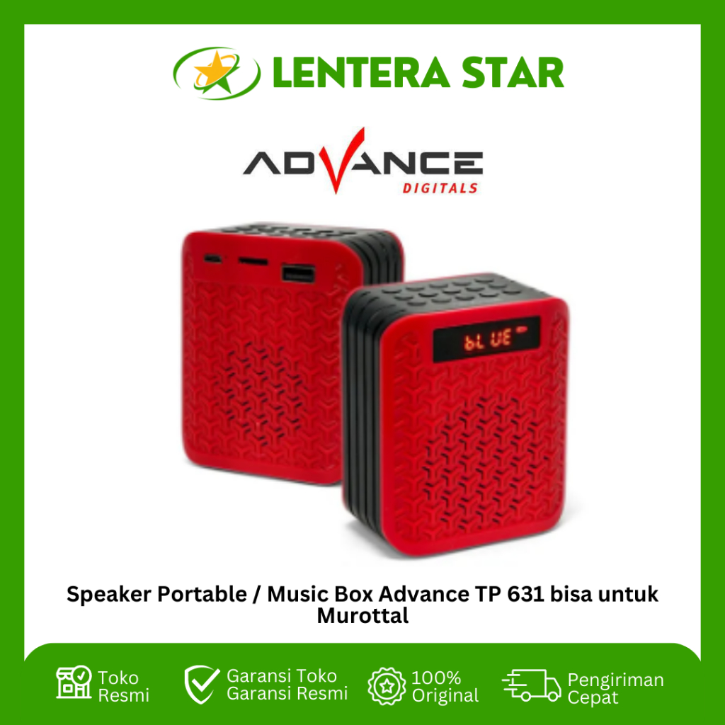 Jual Portable Speaker / Music Box Bluetooth Mini Advance TP631 TP 631