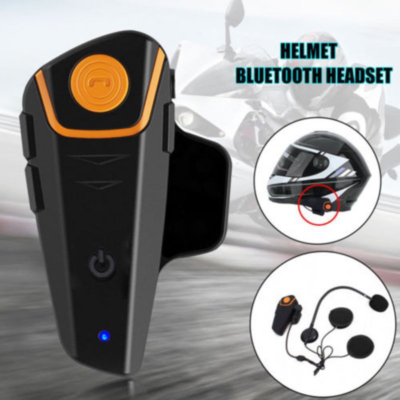 Jual Intercom Headset Bluetooth Helm QTA35 Shopee Indonesia