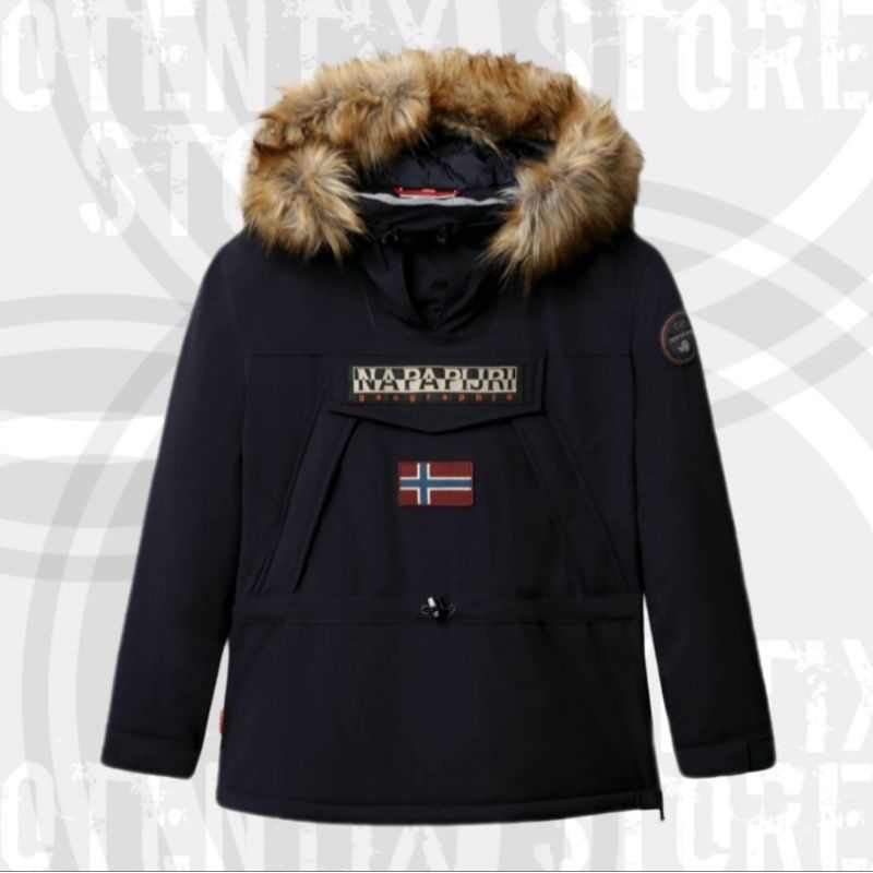 Napapijri Skidoo 3Ef Hooded Anorak Jacket Dark Blue