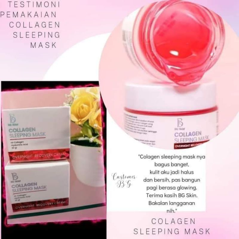 Jual BG Skin Collagen Sleeping Mask Shopee Indonesia