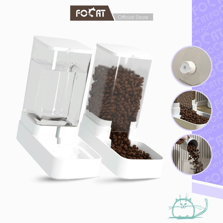 Jual FOCAT Tempat Makan Minum Hewan Peliharaan Transparan M66/M67 ...