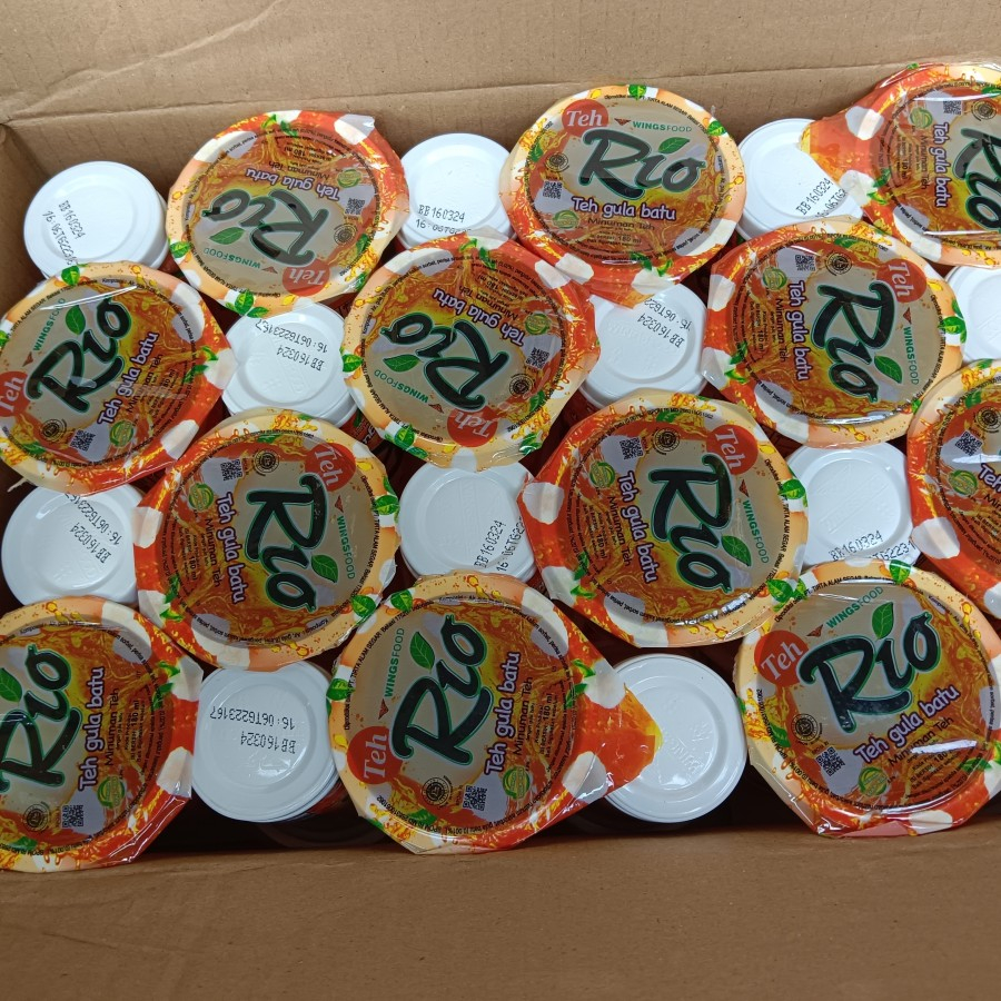 Jual Teh Rio Gula Batu original Melati Cup 1 Dus isi 24pcs | Shopee ...