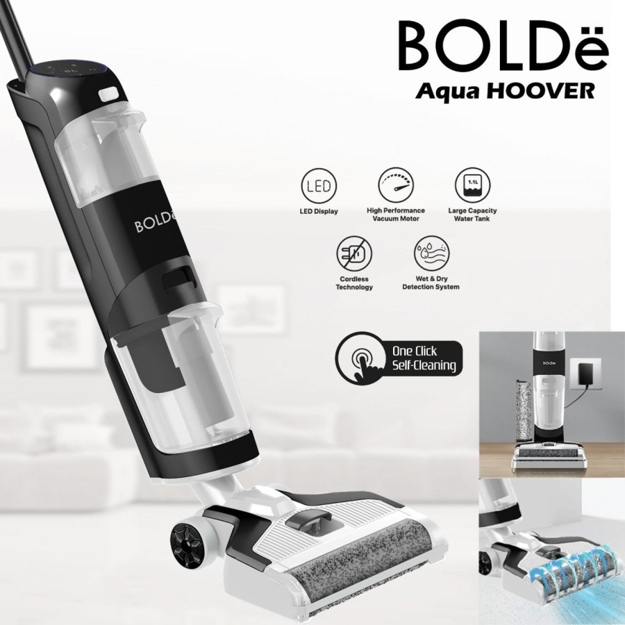 Jual BOLDe Aqua Hoover All in one Vacuum Sweep Mop alat pel sapu