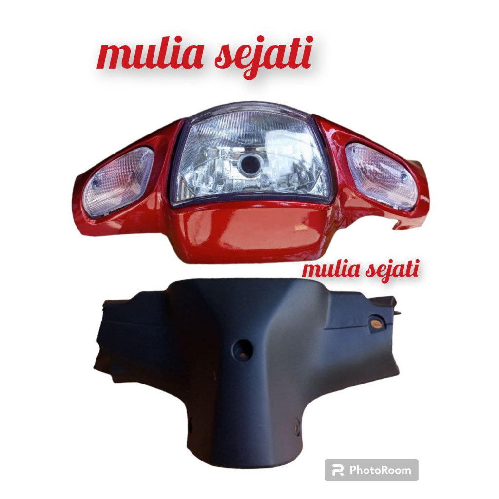 Jual Batok Totok Kepala Depan Belakang Plus Lampu Yamaha Fizr Fiz R Warna Merah Maron Cover