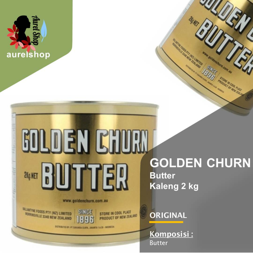 Jual GOLDEN CHURN Butter kemasan Kaleng 2 kg Shopee Indonesia