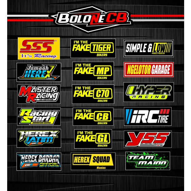 Jual Sticker Herex Racing kecil sticker SSS ST 01 | Shopee Indonesia