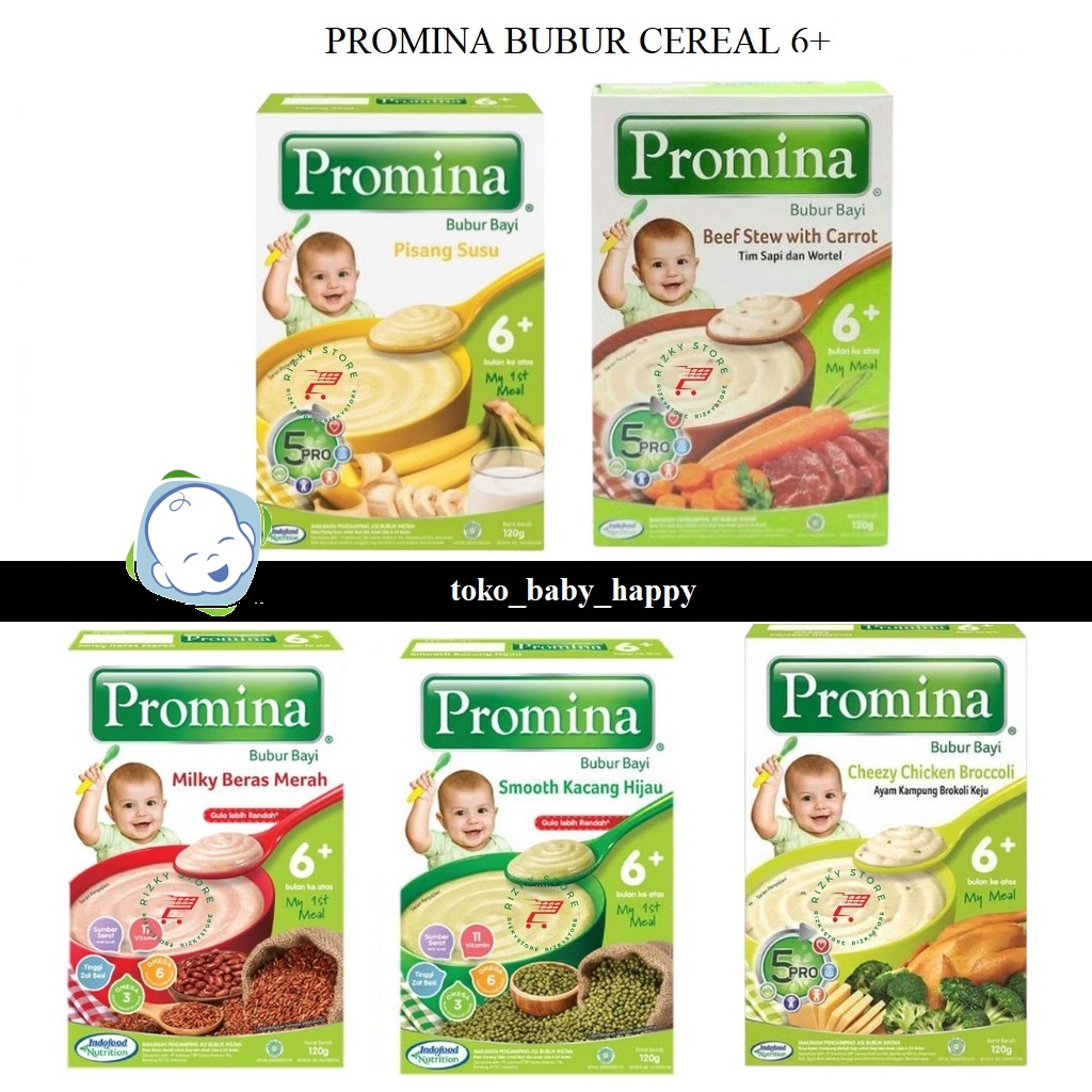 Jual PROMINA BUBUR CEREAL BOX 120gr (6+ BULAN) | Shopee Indonesia
