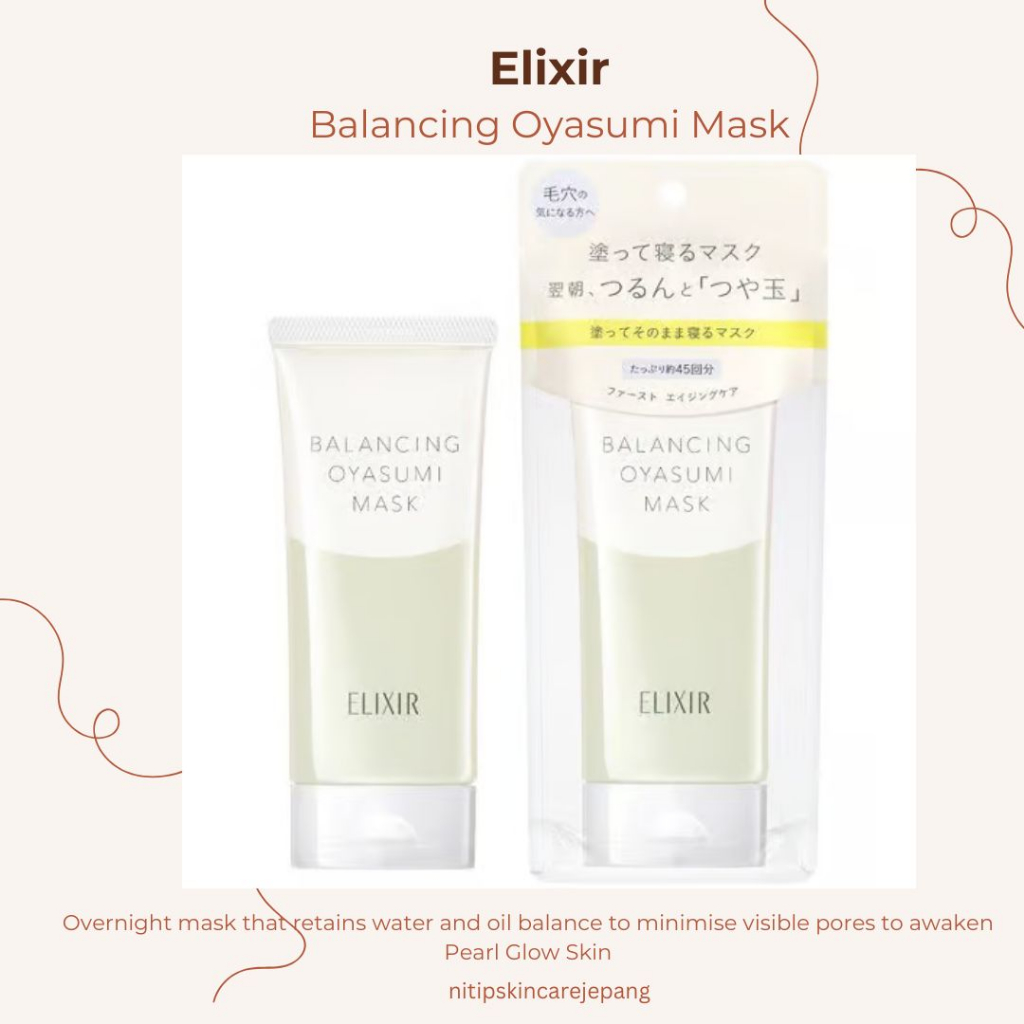 Jual PO Jepang -- elixir balancing oyasumi mask- original elixir jepang ...
