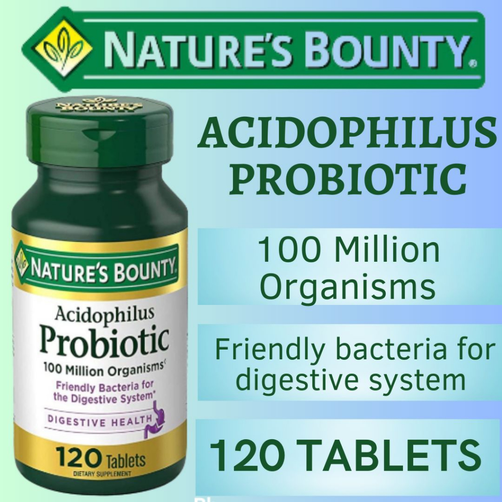 Jual Nature's Bounty Acidophilus Probiotic Pencernaan Probiotik Vitamin ...