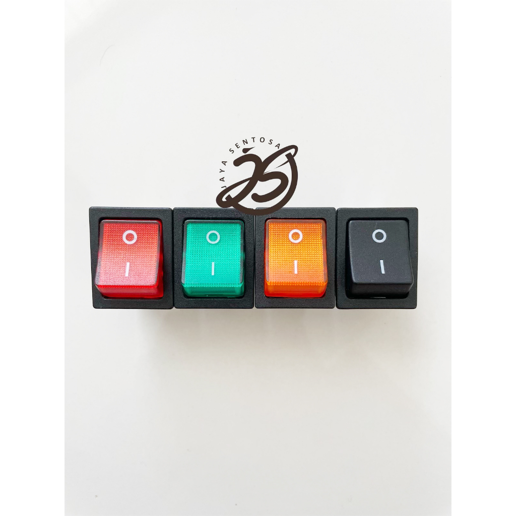 Jual Power Switch + Lampu On-Off 4 pin, 4 kaki Saklar Merk ZN 31mm x ...