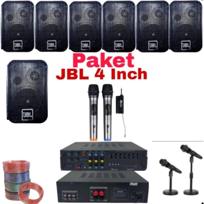 Jual Paket Sound Set JBL 4 inch 7 titik buat Cafe, Restoran, Tempat