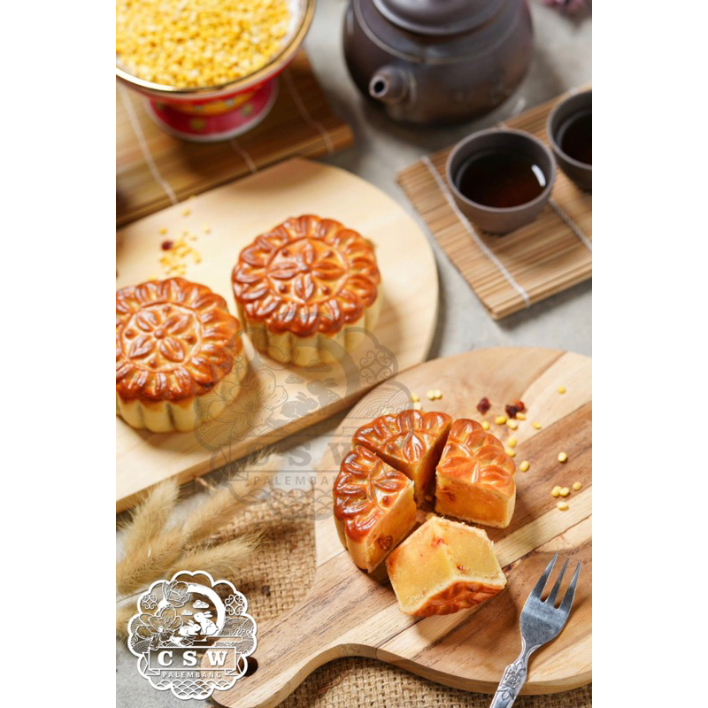 Jual Mooncake CSW Halal & Vegetarian - 1 box isi 2 pcs | Shopee Indonesia
