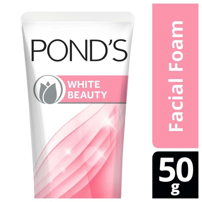 Jual Ponds White Beauty Pinkish White Facial Foam Scrub 50g | Shopee ...