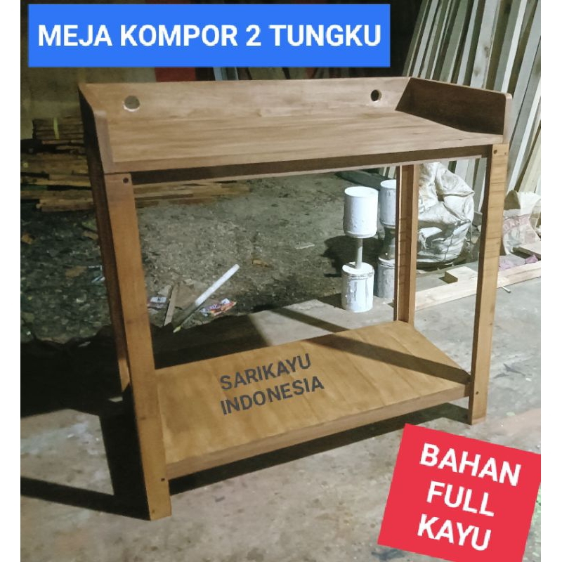 Jual Meja Kompor Gas 2 Tungku 80×40×80 | Shopee Indonesia