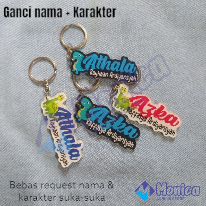 Jual Gantungan Kunci Nama Bahan Akrilik | Shopee Indonesia