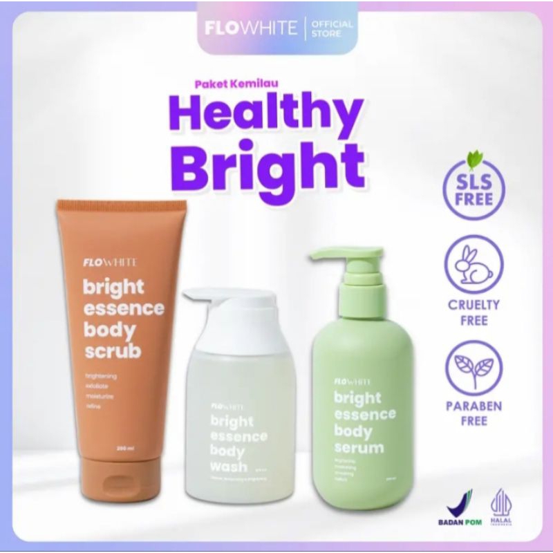 Jual Flowhite Body Wash / Body shower Scrub /Body lotion Shopee Indonesia