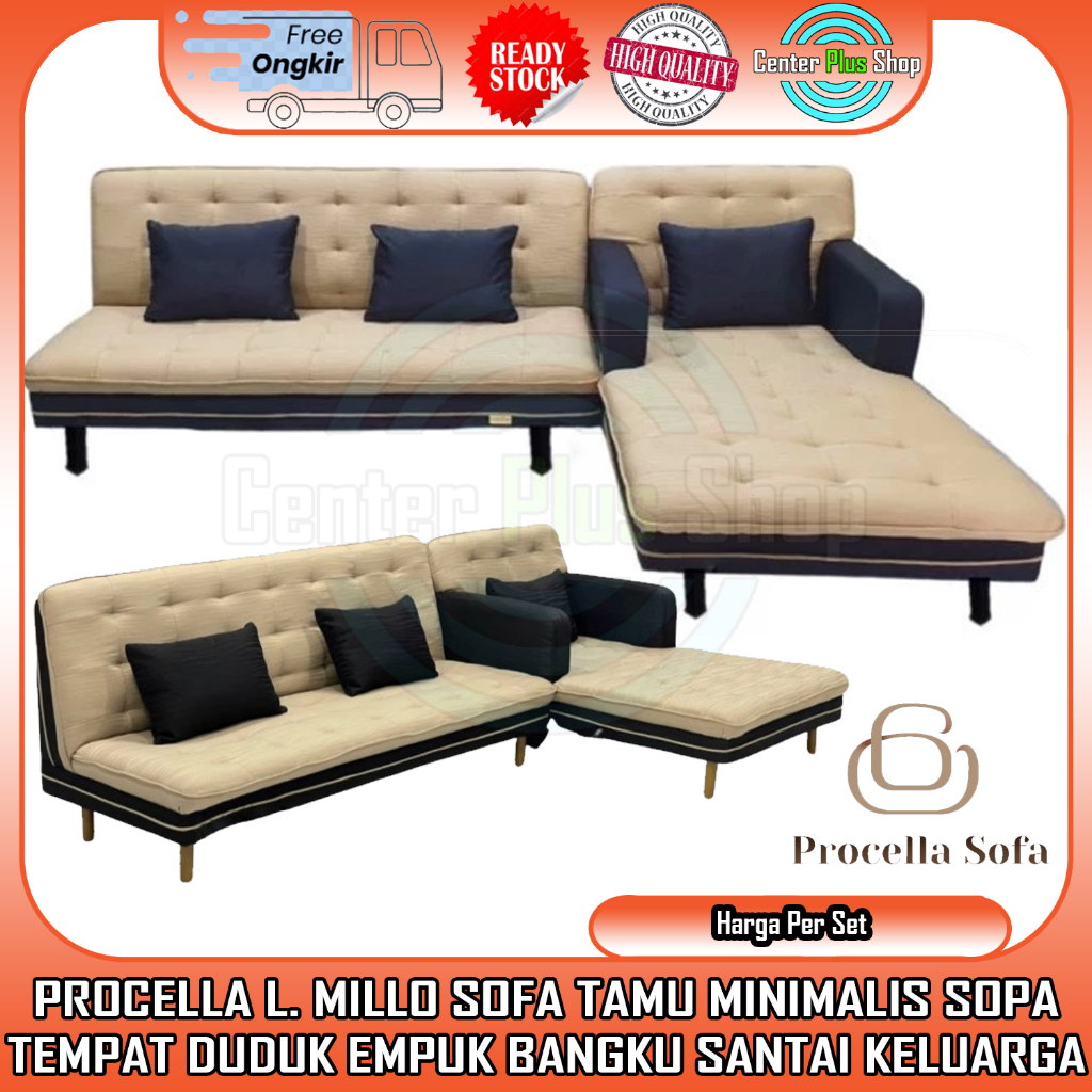 Jual Kargo Sofa Procella L Millo L Sopa Bed Sudut Minimalis Kursi