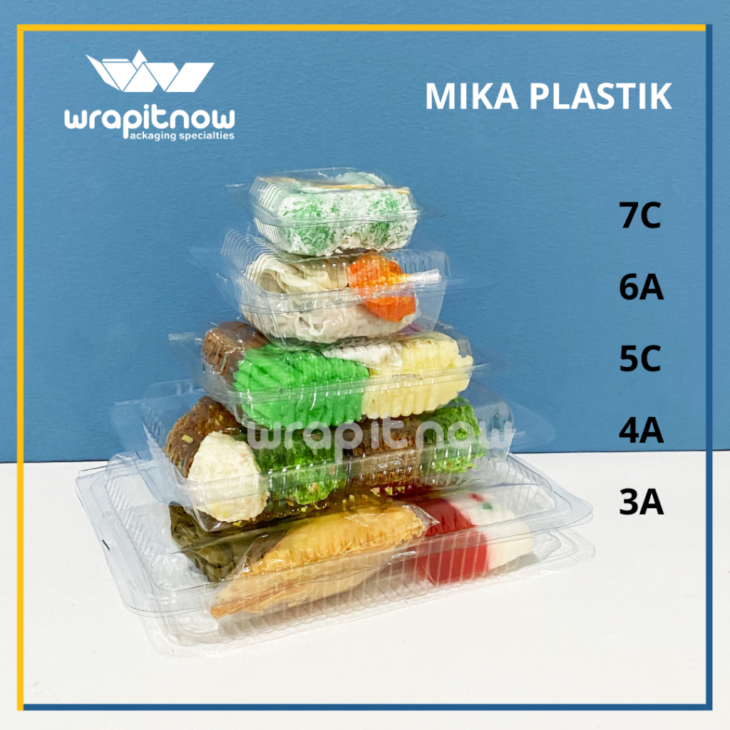 Jual Isi 100 Pcs Mika 3a 4a 5c 6a 7c Plastik Mika Mika Nasi Kuning Mika Kue Mika Jajanan 6806