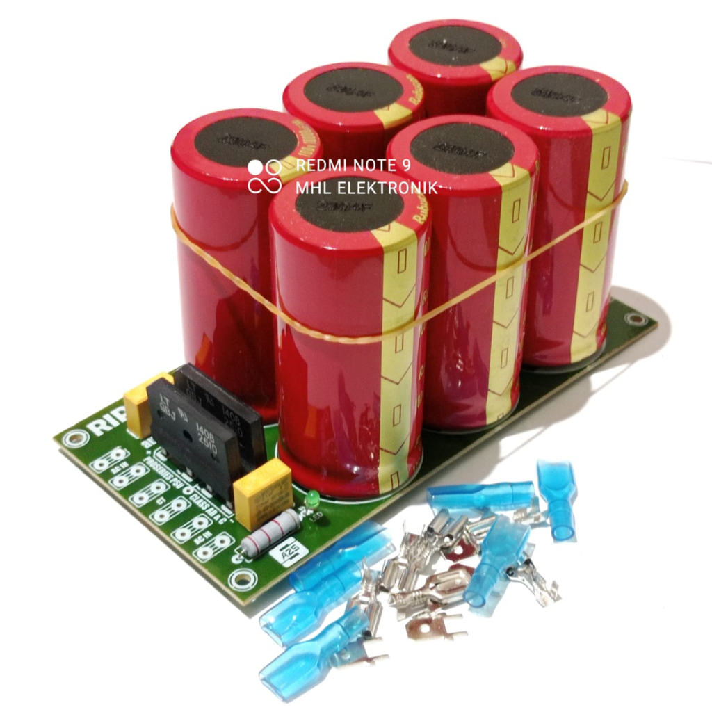 Jual KIT PSU 6 Elco Rubycon USR 10000uF 100V RED Merah Plus Skun PCB ...