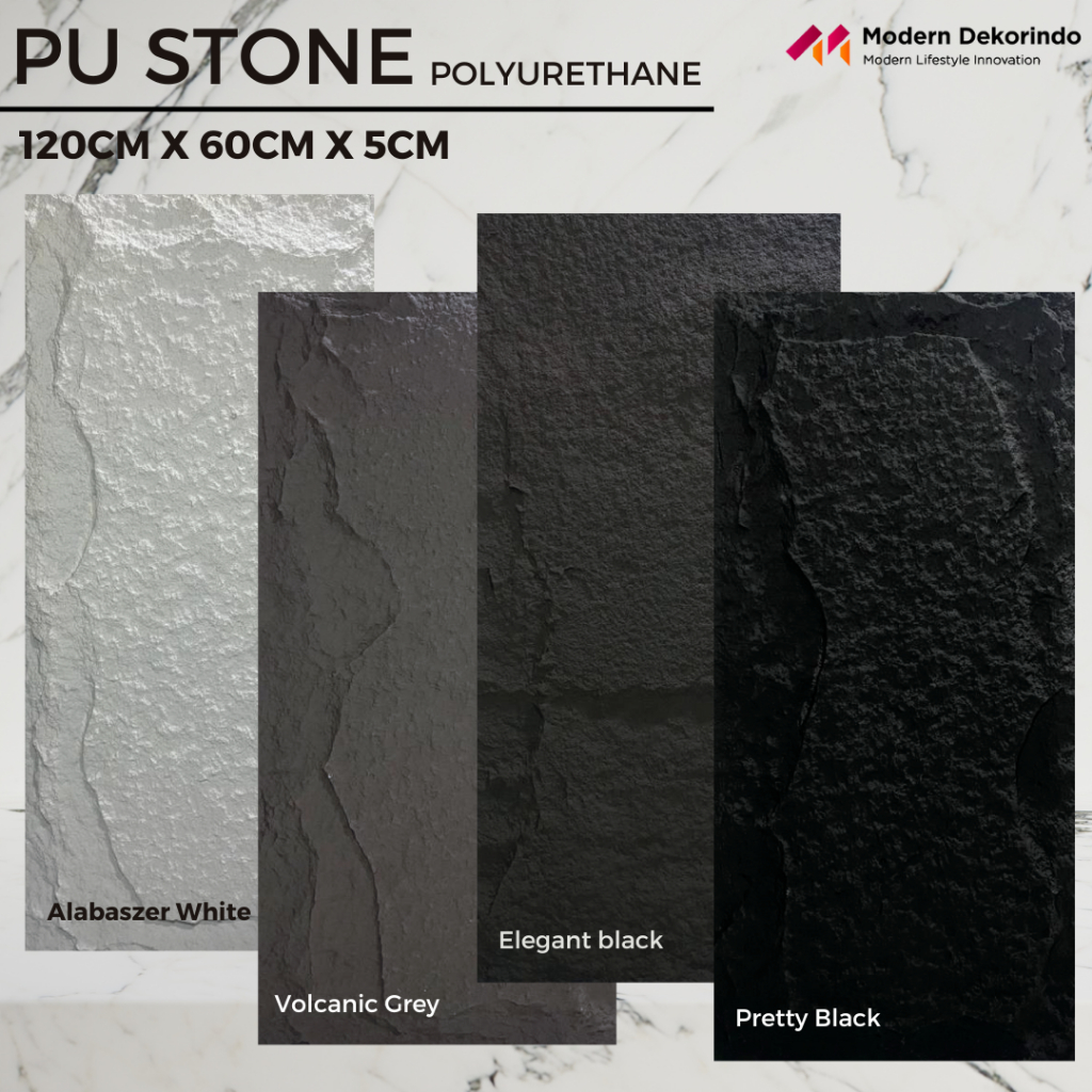 Jual PU Stone 3D Wallpanel Polyurethane 120cm X 60cm Tebal 5cm Dekorasi ...